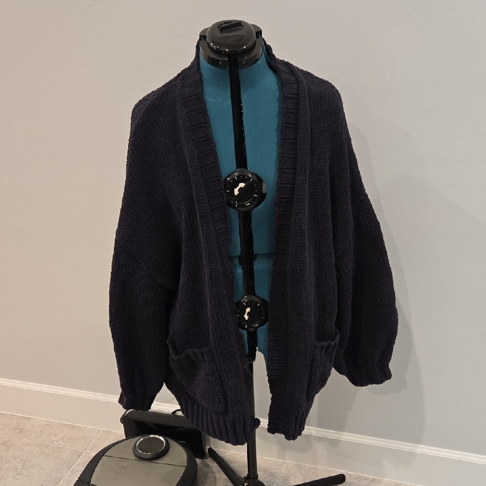 American Eagle Outfitters Dark Blue Chunky Sweater